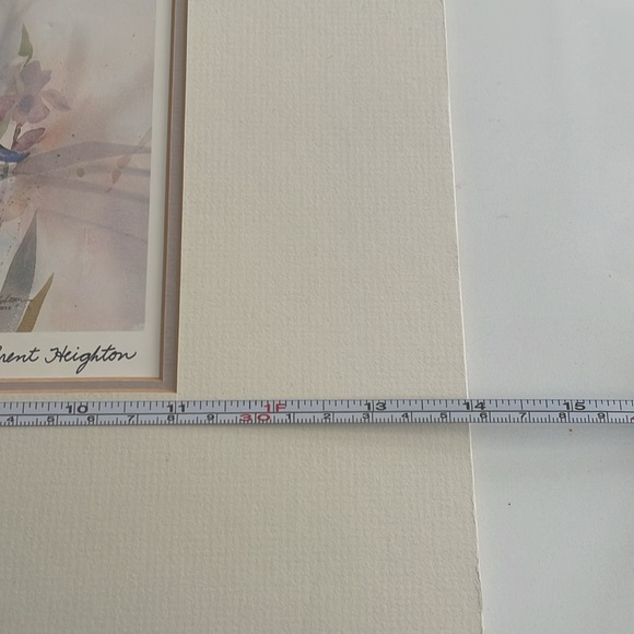 Touch of Purple double matted print by Brent Heighton (irises) 11”h x 14”w - Picture 12 of 14